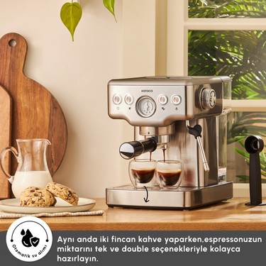 Karaca Coffee Art 1353 Süt Köpürtücülü 20 Bar Basınçlı Fiyatı