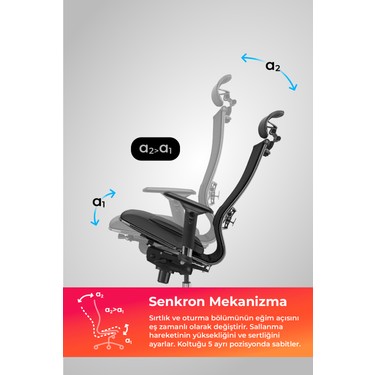 Metta Samurai Yönetici Koltuğu - Ofis Sandalyesi - L2-6d Fiyatı