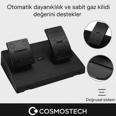 Cosmostech Pxn V3 Pro Yarış Direksiyonu Seti – Pedallı 180° Fiyatı