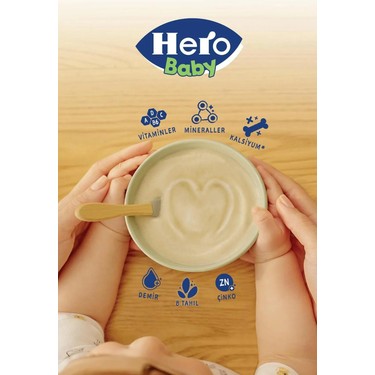 Hero Baby Sütlü Irmikli Ballı Kaşık Mama 200GR 4`lü Avantaj Fiyatı