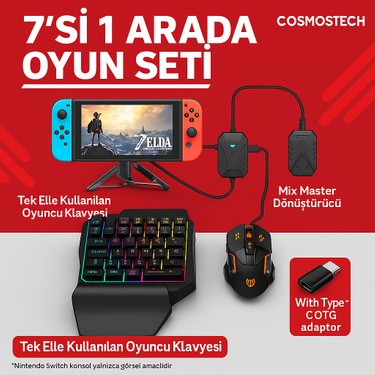 Cosmostech 7 in 1 Gaming Combo Set - PS4 - PS3 - XBOX - Fiyatı