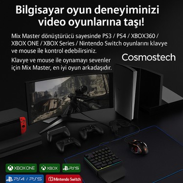 Cosmostech 7 in 1 Gaming Combo Set - PS4 - PS3 - XBOX - Fiyatı