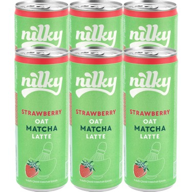 Nilky Yulaf Sütlü Çilekli Matcha Latte 6'lı Paket Lezzetli Fiyatı