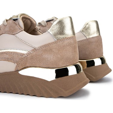 Tamer Tanca Kadın Hakiki Deri Bej Sneakers & Spor Ayakkabı Fiyatı