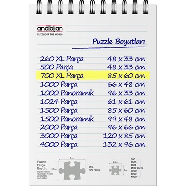 Anatolian 700 Parça Xl Puzzle - Gondola Nera 2709 Fiyatı