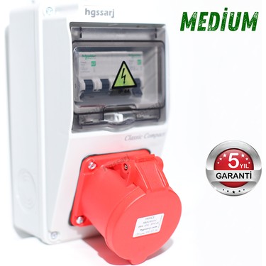 Hgsşarj ''Medium'' 22kW 11kW Trifaze 5X32A + 1X16A Fiyatı