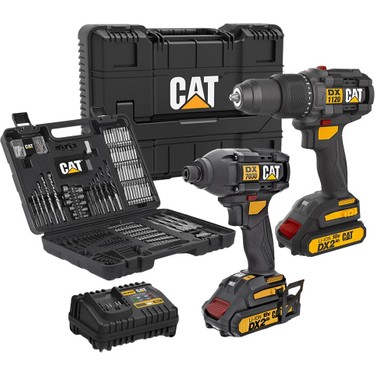 Cat DXK201 18VOLT/2.0AH Li-Ion Çift Akülü Kömürsüz Fiyatı