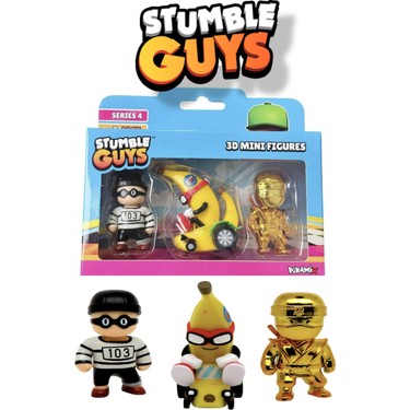 Stumble Guys 3'lü Mini Figür Seri 4 - Inmate 613 Peel Out Fiyatı