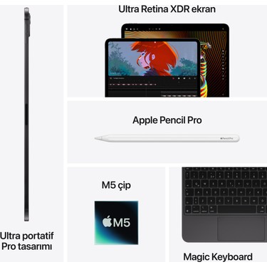 Apple iPad Pro M5 Wi-Fi + Cellular 256GB 13 Standart Cam - Fiyatı