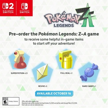 Nintendo Switch 2 Pokémon Legends Z-A Pokemon Legends: Z-A - Nintendo Switch 2 Edition - Gerçek Fiyatı