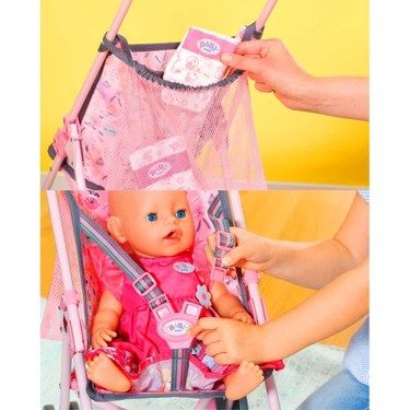 Baby Born 832547 Oyuncak Bebek Arabası Çantalı 62 cm 3+ Fiyatı