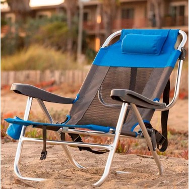 FUNKY CHAIRS BEACH STAR LİGHT Mavi Plaj Şezlong Sandalye Fiyatı