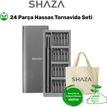 Shaza 24 Parça Hassas Tornavida Seti - Mıknatıslı Alüminyum Fiyatı
