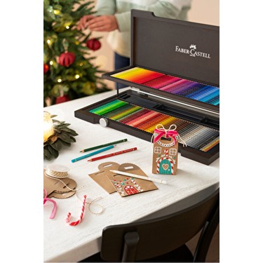 Faber-Castell Polychromos 120 Renkli Kuru Boya Ahşap Kutu Fiyatı