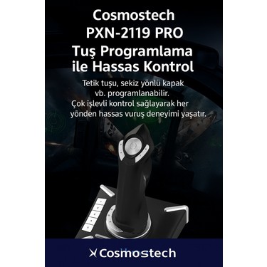 Cosmostech PXN-2119 Pro Uçuş Simülasyon Joystick – Pc & Ps4 Fiyatı