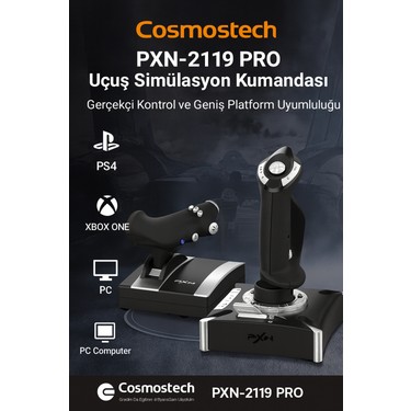 Cosmostech PXN-2119 Pro Uçuş Simülasyon Joystick – Pc & Ps4 Fiyatı