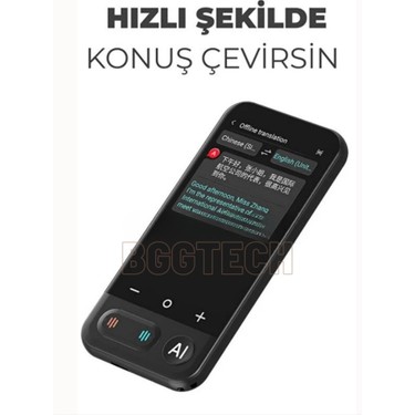 BGG Tech Chatgpt Entegre Akıllı Çeviri Cihazı 0.5 Sn Tepki Fiyatı