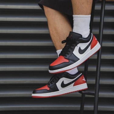 Nike Air Jordan 1 Low Bred Toe-Sportxoutlet Fiyatı