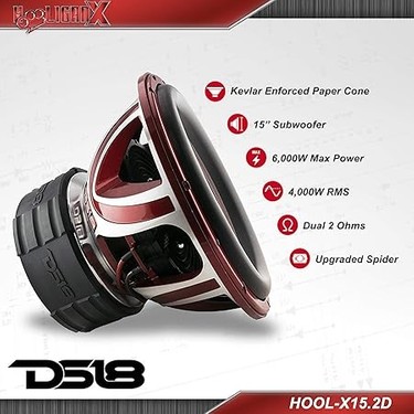 DS18 HOOL-X15.2D Hooligan 15 Spl Competition Subwoofer 6000W Fiyatı