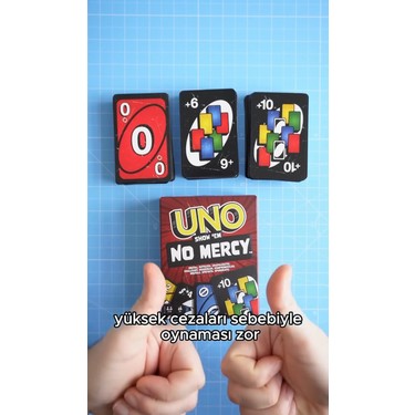 Toha Uno No Mercy Kart Oyunu | En Zor Uno Sürümü 168 Kart | Fiyatı
