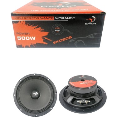 Dator EKO80S 500W 125 Rms 20CM Midrange Fiyatı - Taksit Seçenekleri