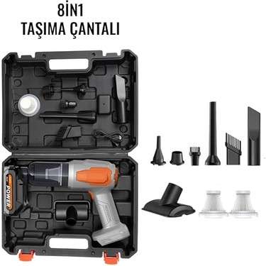 ゆー FourForce Wlue 20.000PA Güçlü Vakumlu 8in1 Araç Içi Üflemeli Fiyatı