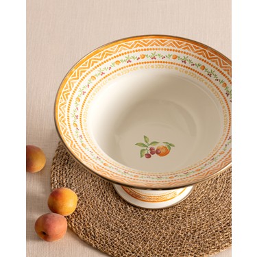 Madame Coco Rodez Ayaklı Meyve Kasesi - Turuncu - 30 cm Fiyatı