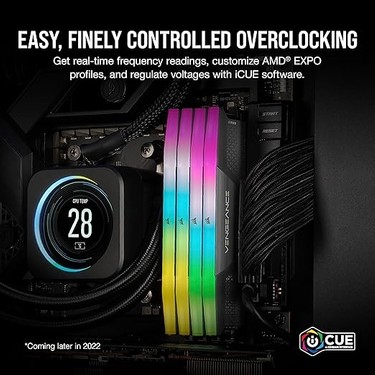 Vengeance Rgb Ddr5 32GB (2X16GB) Ddr5 6000MHZ CL36 Amd Expo Fiyatı