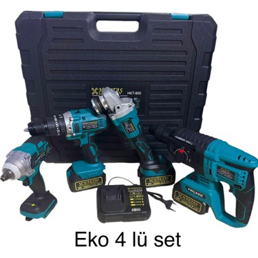Hsgl HKT-900 4'lü Akülü Şarjlı Set Somun Sıkma, Spiral, Fiyatı