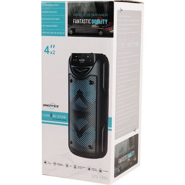 Turgut Ticaret Gredtnice GTS-1550 Bluetooth Rgb Hoparlör USB Fiyatı