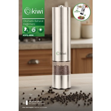 カ*ー様 キラク　KFT-70 #3〜4 Kiwi KSPG 4806 Otomatik Tuz ve Karabiber Değirmeni Fiyatı