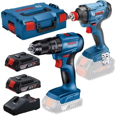 青鬼　DWEセット② Bosch 2'li Darbeli Vidama ve Matkap Akülü Set GDX Fiyatı