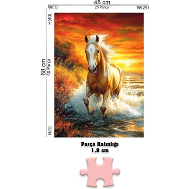 Neverland 1000 Parça Puzzle - Free Horse (Özgür At) Karton Fiyatı