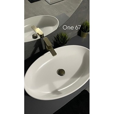 Turkuaz Cerastyle One Turkuaz Çanak Lavabo 67x42 cm Deliksiz Fiyatı