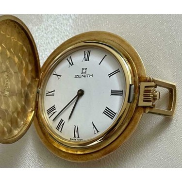 Vintage Zenith 18 Ayar Altın Kurmalı Cep Saati SAA079 Fiyatı