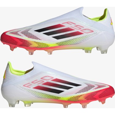 Adidas F50 Elite Bağcıksız Erkek Beyaz Çim Saha Kramponu.- Fiyatı
