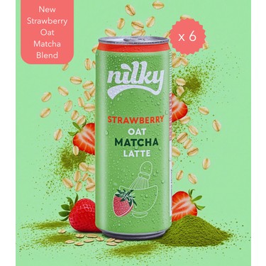Nilky Yulaf Sütlü Çilekli Matcha Latte 6lı Paket Fiyatı