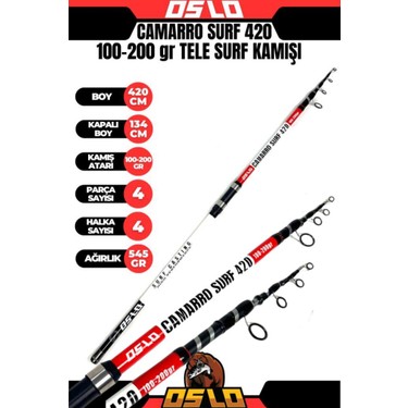 Oslo Camarro 420CM 100-200GR Ryuji Ares 6000 Surf Olta Seti Fiyatı