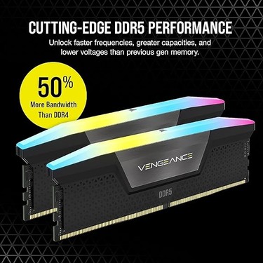 Vengeance Rgb Ddr5 Ram 32GB (2X16GB) 7200MHZ CL34 Intel Xmp Fiyatı