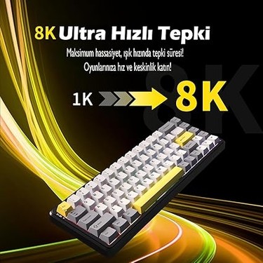 Ajazz AK680 Max%68 Manyetik Switch, 3000MAH Batarya 8000 Hz Fiyatı