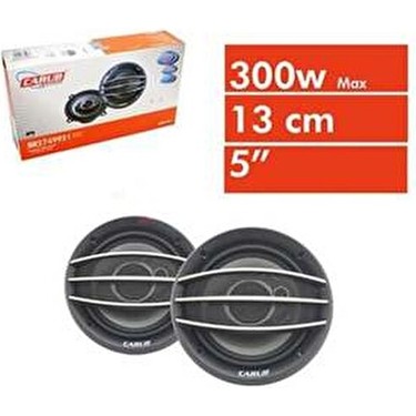 Carub HKO Kapaksız Oto Hoparlör 300W 13 cm 5 İnç 2 Li Takım Fiyatı