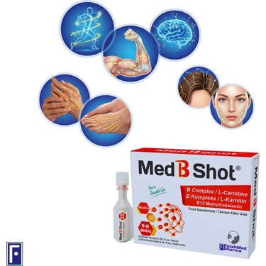 Med B Shot B12 ( Metilkobalamin ) Kompleks & L- Karnitin , Fiyatı