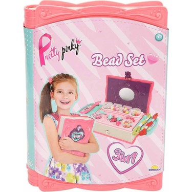 OMZ 3662 Pretty Pinky 3'ü 1 Arada Boncuk Yapım Seti -Sunman Fiyatı
