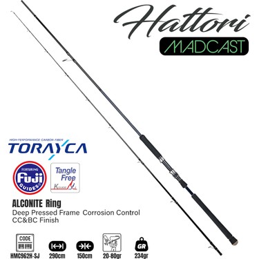 Fujin Madcast 290CM 20-80GR Shore Jig Kamışı Fiyatı