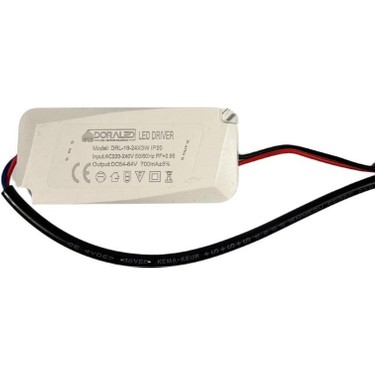 Dora Led 18-24X3W 700MA 54-84V Power LED Driver IP20 Power Fiyatı