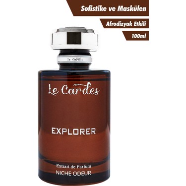 Le Cardes Explorer Aphrodisiac Extrait EDP 100 ml Erkek Fiyatı