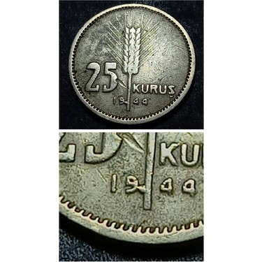 Escoines Koleksiyon 3996368F5703071DEA 1944 25 Kuruş Çt/ççt+ Fiyatı