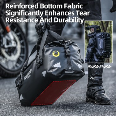 Rhinowalk Su Geçirmez Motosiklet Duffel Çanta 20-40-65LT – Fiyatı