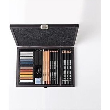 Lyra Drawing Çizim Seti Ahşap Kutuda 31 Parça Monokrom Fiyatı