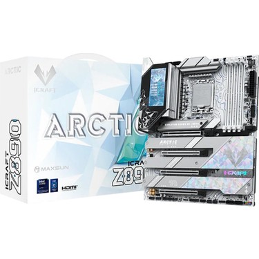 Maxsun Icraft Z890 Arctıc Wıfı LGA1851 Ddr5 8800 Mhz M.2 Fiyatı